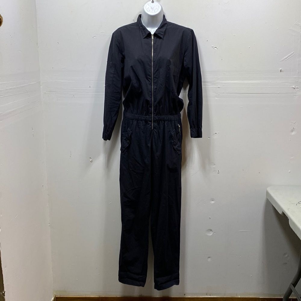 Zara Zip Up Cotton Jumpsuit Small